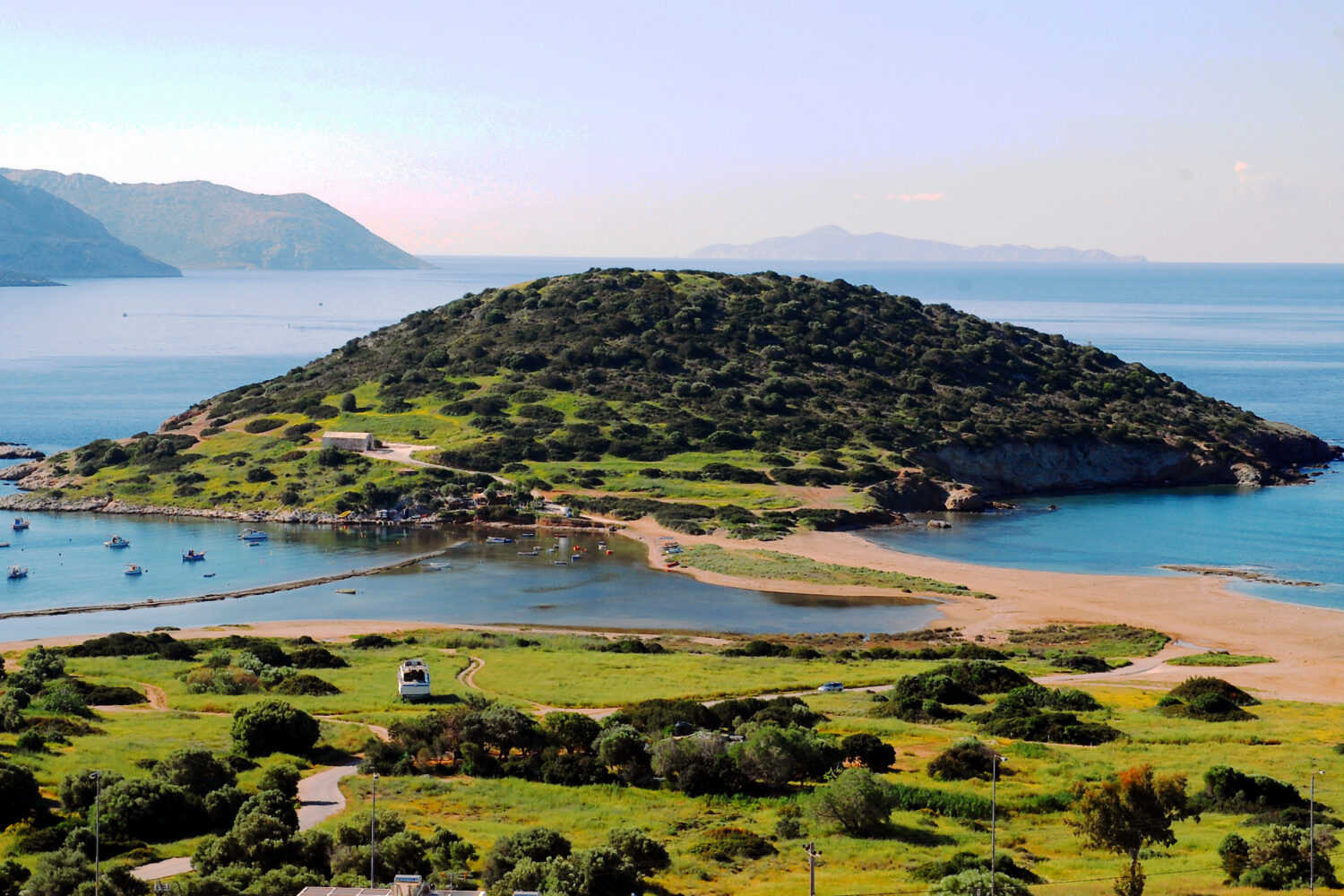 The stunning peninsula of Agios Nikolas on the Athens coast.